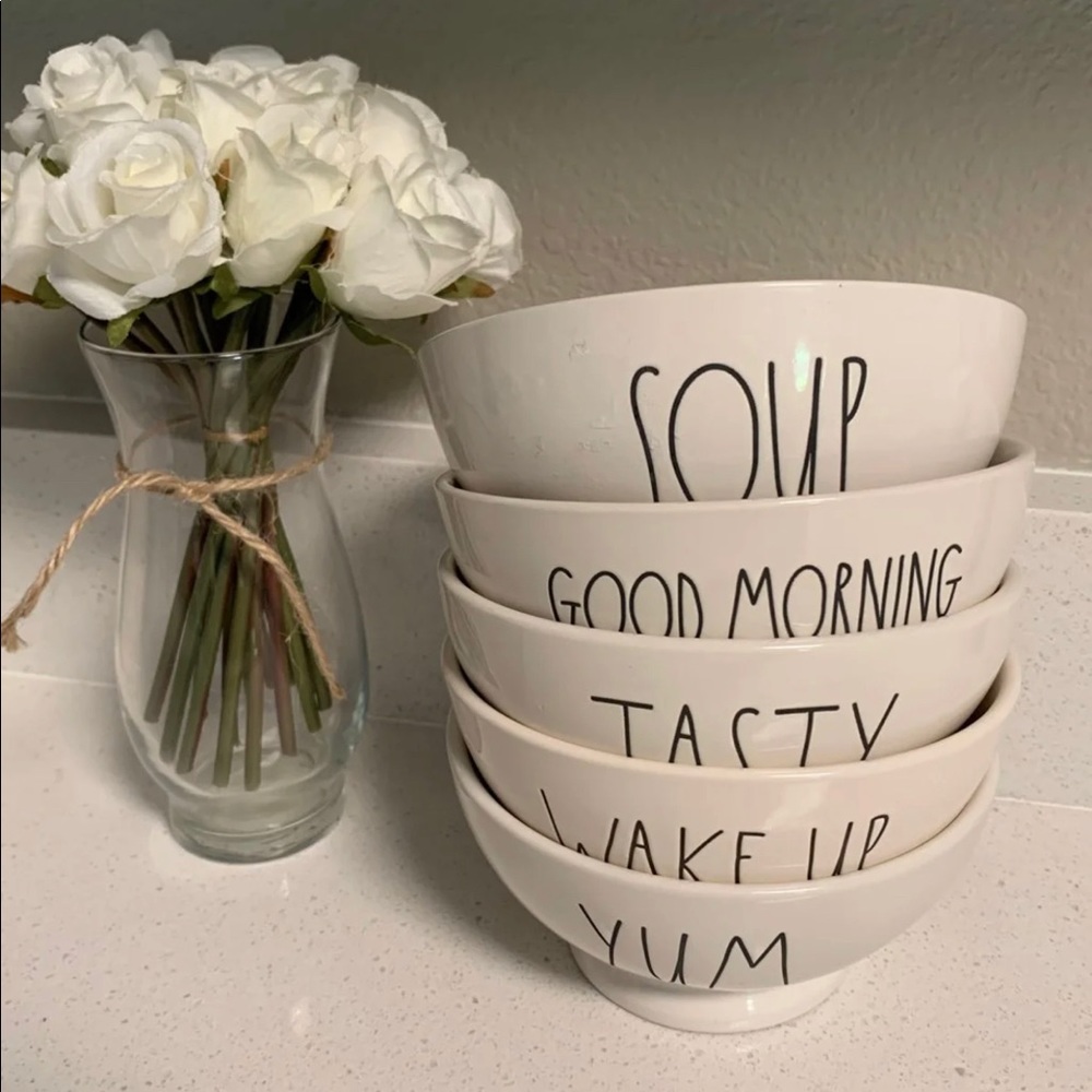 5 NEW Rae Dunn Bowls